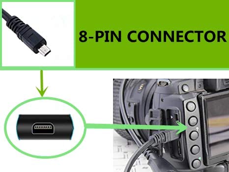 Substituição UC-E6 UC-E17 UC-E23 Dados de cabo USB e cabo de carregamento compatível com a câmera Olympus Stylus D-760 DZ-100 SZ-15 X-990 VG-160 VR-340 VR-360 VH-210 VH-510 Fe- 5040 FE-5050 T-110 e mais