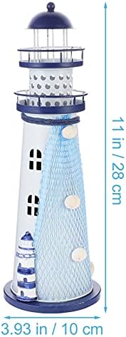 Veemon Light Lights Lighthouse Decor Iron Farol Luminária Led Led Ledthouse Lights Night Lights Ocean Sea Beach estátua de