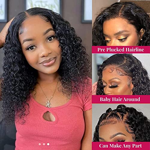 Axincheng Body Wave Lace Wigs Front Wigs Humanos Pré -arrancados Curls curtos perucas onduladas para mulheres negras