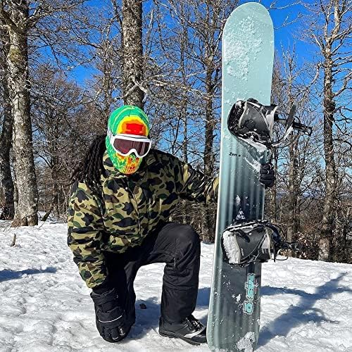 Balaclava malha de máscara de esqui de máscara de esqui de inverno Ciclismo térmico à prova de vento do vento para homens Mulheres um tamanho é mais