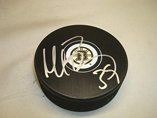 Matt Beleskey assinou Boston Bruins Hockey Puck autografado 1C - Pucks autografados da NHL
