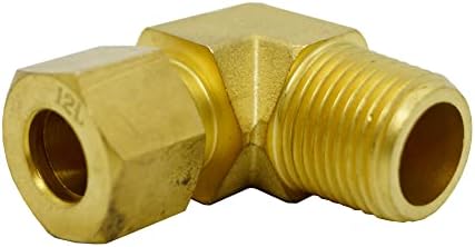 RFS Brass 20mm OD x 3/4 Male NPT 90 graus de compressão de cotovelo