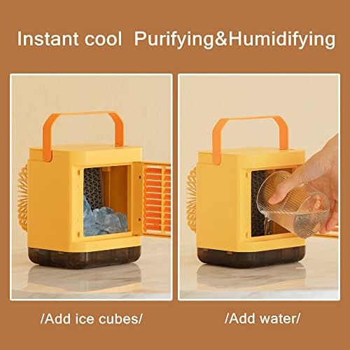 Film de ar condicionado recarregável de Quesheng Home Desktop com purificação portátil de água de resfriamento de água USB ventilador
