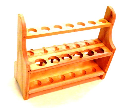 United Scientific 2 Nível 13 Slot Wooden Test Tube Rack