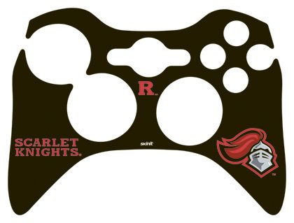 Skinit Rutgers - New Brunswick Scarlet Knight Vinyl Skin para 1 Microsoft Xbox 360 Wireless Controller