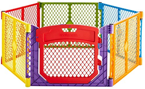 Toddleroo by North States Superyard Ultimate 8 Painel Baby Play Jard, feito nos EUA: área de recreação segura, dentro de