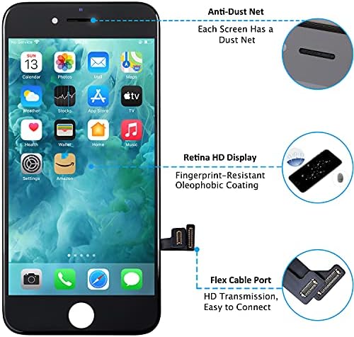 Para o iPhone 8/SE 2020 Screen Substacement, Foobong Touch Touch Kit de reparo de tela LCD Conjunto de quadros Digitalizer