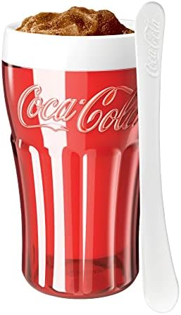 Zoku Coca-Cola Float e Maker Slighy, Retro Make and Service Cup com núcleo de freezer cria smoothies, slushies e milks-shakes em minutos, sem BPA, conjunto de 2