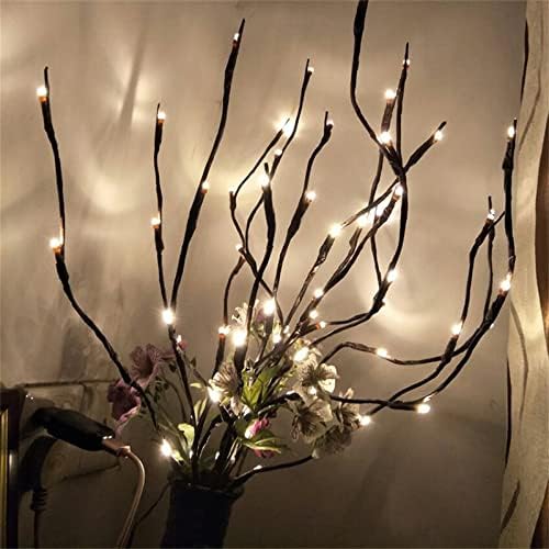Wenini LED -Willow Branch Lâmpada Luzes florais quentes 20 lâmpadas 27 polegadas em casa A decoração de jardim de festa de Natal é dobrável para festas de aniversário, jantar de casamento