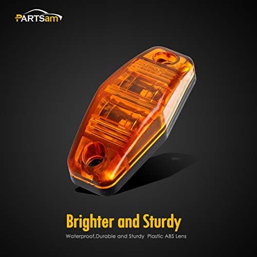 Partsam 2 PCs 2,5 Amber LED LED INDICADOR DE LIMPENCIAMENTO DE LIMPENCIAMENTO PARA PARA PAR