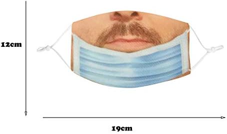 Kangma Adults Maskless Bandit Prank Face Mask, 2022 moda reutilizável novidade ao ar livre cobrindo a boca para homens mulheres