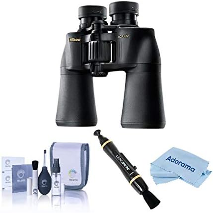 Nikon 7x50 Aculon A211 Porro Prism binocular, preto, pacote com kit de acessório