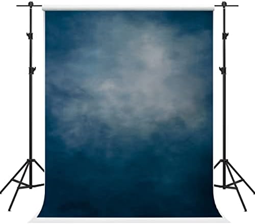 Kate 10 × 10 pés azul azul azul de retrato de fotografia abstrato abstrato mussell cenário para fotógrafos crianças adultos tiro na cabeça