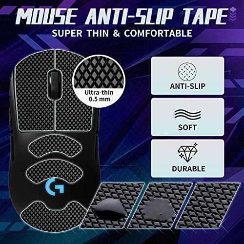 TALONGOME MOUSE Anti -Grip Fita compatível com Logitech G Pro Wireless GPW Mouse Gaming, absorção de suor