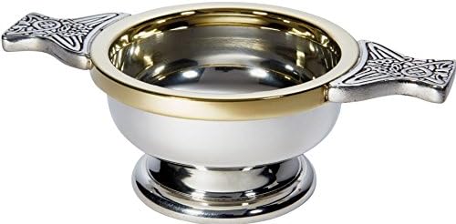 I Luv Ltd Scottish Quaich Brass Rim Small Size Tasting Bowl Ideal Bristing Gift Gravável