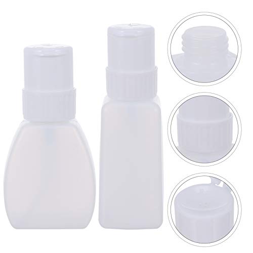 BEAUUPTY 2PCS Push Down Pump Dispenser Dispensador vazio Distribuidor de travamento Bottle para removedor de maquiagem