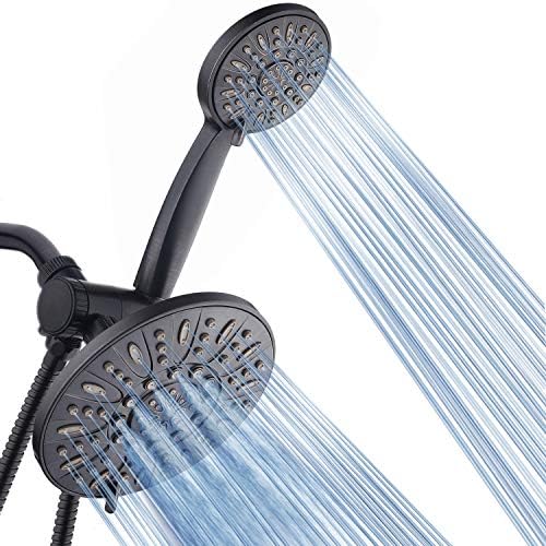 Aquadance 7 Premium de alta pressão de 3 vias Combinagem de chuva com mangueira de aço inoxidável-Desfrute de um luxuoso chuveiro
