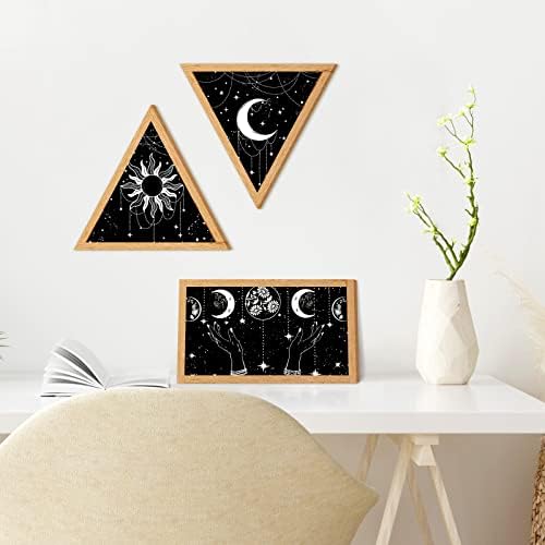 3 peças boho decoração de parede lunas fase decoração de parede sol e decoração de lua decorações minimalistas