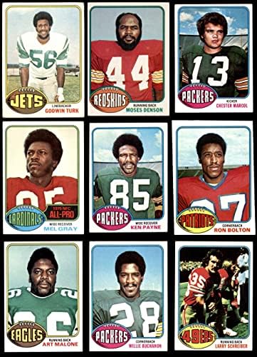 1976 Topps Football 100 Card Starter Set/lote VG/Ex+