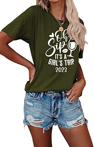 Oh gole é uma camisa de viagem para garotas 2023 para mulheres melhores amigas camisa bebendo camisa de camiseta garotas de camiseta