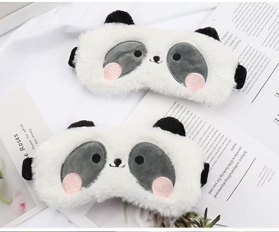 Máscaras de sono para mulheres, máscara ocular para dormir, jiinwinht máscara noturna bloqueio de panda fofo, luz leve,