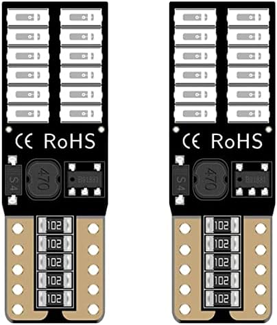 Katur 194 Lâmpada LED 800LM CANBUS ERRO FREE 168 2825 W5W T10 24-SMD 4014 Chipsets LED lâmpadas de substituição para