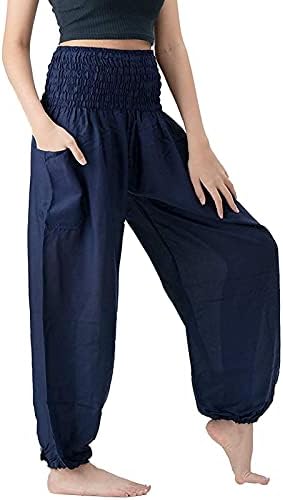 Treino feminino leggings calças compilosas boho pijama boho pajama hippie lounge calça solta calças de exercícios