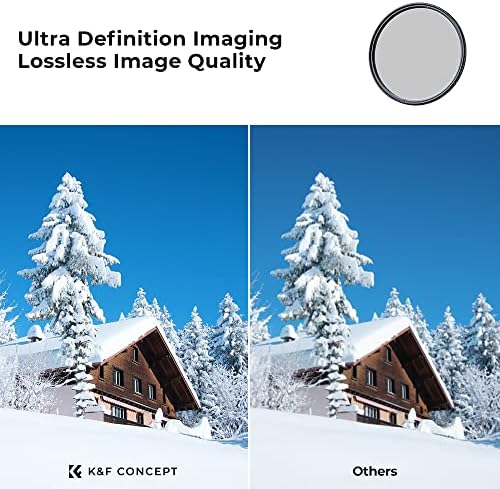 Variável de 67 mm Filtro de lente ND2-ND400 Kit de filtro CPL ND2-ND400 e filtro de polarizador circular de alta definição para lente da câmera
