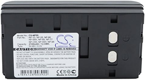 Plc Battery Part No. NP-66 para Sony CCD-50E, CCD-550, CCD850, CCD-850, CCDEB55, CCD-EB55, CCDEVGX10, CCDF, CCD-F1330