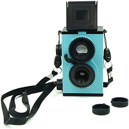 Câmera de filme, reflexo de lentes duplas, câmera 135Film, use filme de 35 mm, câmera reutilizável, câmera montada