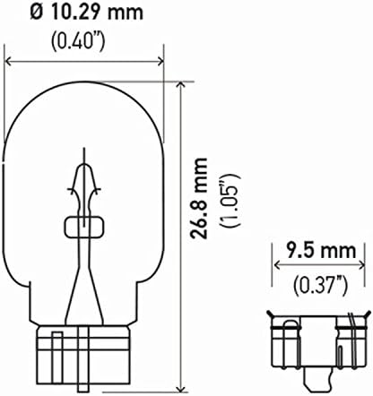 HELLA 2821TB BULBO 2821 12V 3W W2.1X9.5D T3.25 E1, Multi