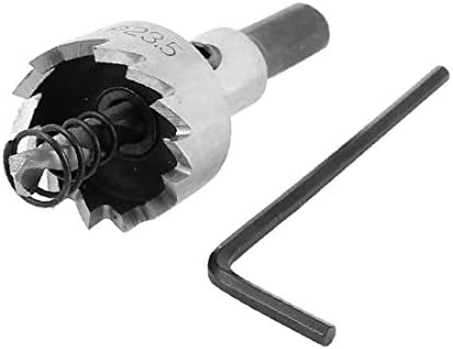 X-Dree 23,5mm Corte DIA HSS 6542 Twist Brill Brill Buh Saw Cutter Tool W Ferch (23,5mm Cutting DIA HSS 6542 Twist