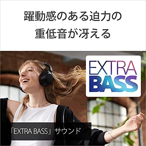 Sony Bass Bass Wireless Ruído cancelando fone de ouvido Bluetooth, até 30 horas de bateria, Over -Ear - otimizado para Alexa e
