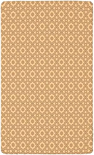 Folha de berço com tema de quatrefoil, colchão de berço padrão folhas de colchão de berço. Folha de colchão macio de colchão de colchão de garoto ou garotas ou berçário, 28 “x52”, marrom pastel e caramelo pálido