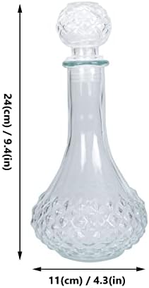 Redução de uísque de vidro de vidro de vidro de vidro garrafas de vinhos de decanter com bebidas de vinho para bebidas