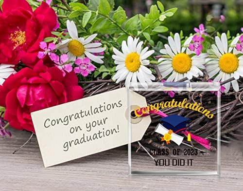 Presentes de graduação da Waahome High School da faculdade para ela, filha, filho, meninas, parabéns graduados em turma de 2023 Você fez isso de lembrança e peso de papel
