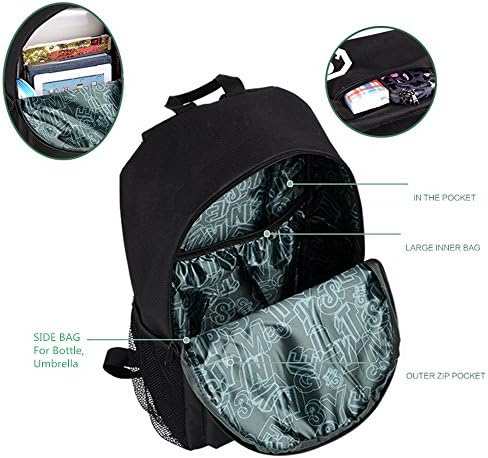 Flymei Bookbags para meninos adolescentes, Anime Cartoon Luminous Backpack com porto de carregamento USB, mochila de laptop de 17 polegadas para homens, mochila escolar para meninos/garotos, Anime Backpack