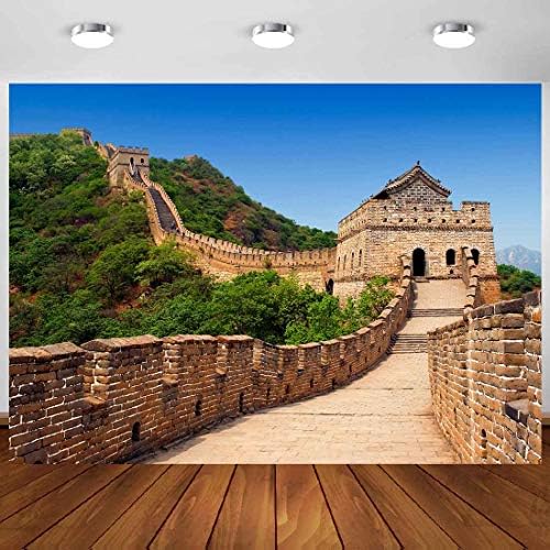 China Grande cenário de parede para decorações de festas Meetsioy 7x5ft Arquitetura mundial de arquitetura Great Wall of China