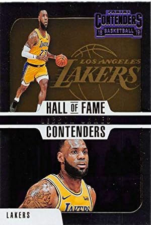 2018-19 Panini Concorre os candidatos ao Hall da Fama 9 LeBron James Los Angeles Lakers NBA Basketball Trading Card