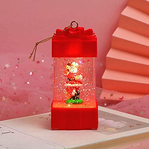 Luzes de Natal HHMEI Boman de neve da caixa de neve Ornamentos de personalidade Caixa de árvore de natal Papai Noel Box 50ml