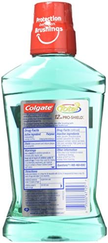 Colgate mw spearmint TOLA TIME 500 M COLGATE Avanço total Pro-SHIELD LAGE DE LAGEDA SPEARMINT 500ML / 16,9 FL. Oz.