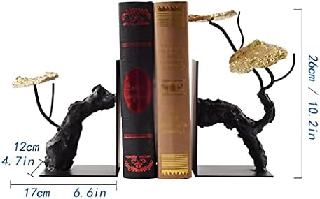 Livros decorativos Livros chineses Lotus decoração Livros Livros Bookshelf Iron Anti-Moving BookEnd para acomodar livros pesados ​​Livros