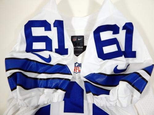 2015 Dallas Cowboys John Wetzel #61 Jogo emitiu camisa branca - Jerseys não assinados da NFL usada