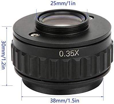 Adaptador de microscópio 0,35x ， Adaptadores de interface da câmera da lente de microscópio CTV ， Adaptador de lente de montagem Acessório do microscópio ， para microscópio estéreo trinocular