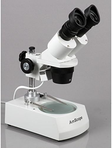 Microscópio estéreo binocular de AMscope SE306R-P20, oculares WF20X, ampliação 40x e 80x, objetivos 2x e 4x, iluminação