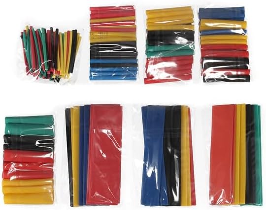 164pcs Conjunto de poliolefina encolhendo o cabo de tubo de tubo de tubo de tubo de tubo variado