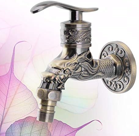 Cabilock 1pc liga de cobre Faucet Torneira antiga Máquina de lavar torneira vintage LIGO DE ZINCO BUCO DE ÁGUA