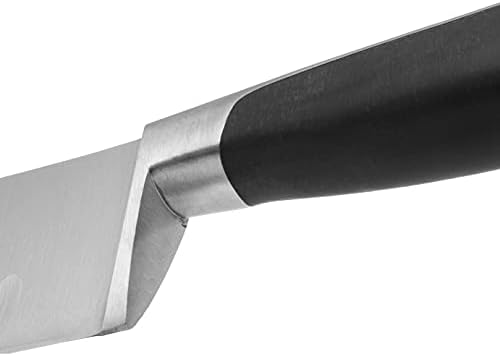 Faca de Chef Arcos de 8 polegadas de aço inoxidável. Faca de cozinha profissional Aface dupla para cortar alimentos. Alça de polioximetileno ergonômico e lâmina de 210 mm. Série Kyoto. Cor preta