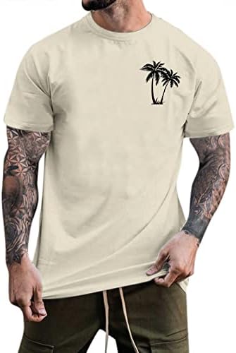 Xiloccer masculino verão Triângulo casual triagem camiseta blusa de manga curta Tops de pescoço redondo camise