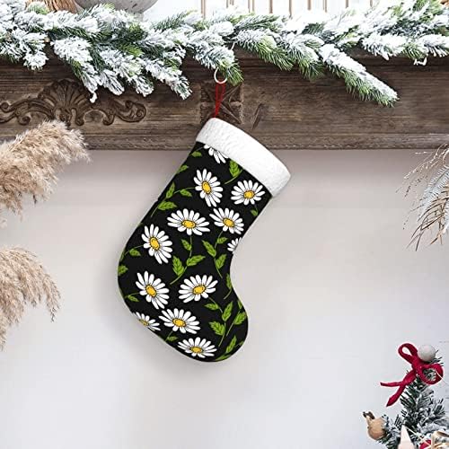 Yoigng Daisy Flower Christmas Staques de Natal Classic Holiday Decoration lareira